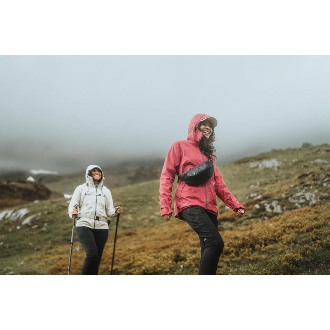 Chamarra ligera impermeable de senderismo montaña - MH500 - Mujer - Image 61