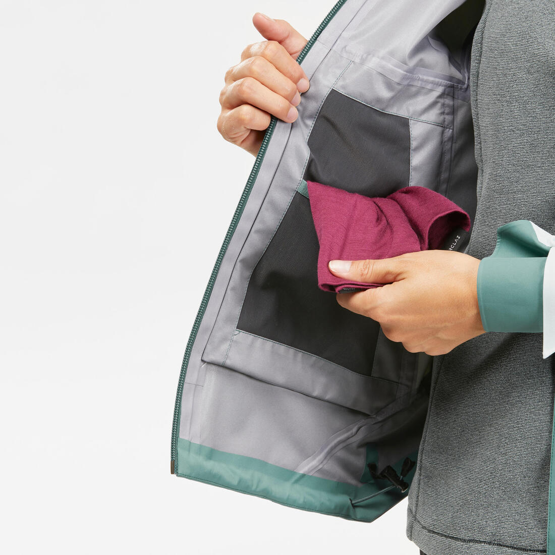 Chamarra ligera impermeable de senderismo montaña - MH500 - Mujer - Image 75