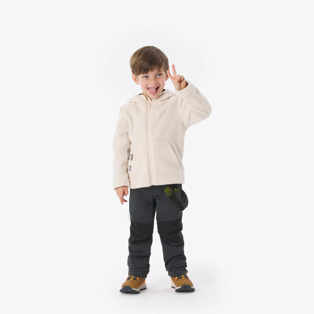 Chamarra de senderismo de forro polar sherpa para niños de 2 a 6 años NH500 - Image 10