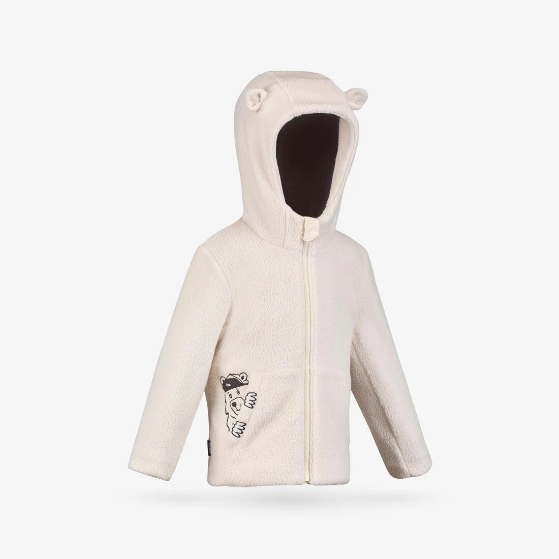 Chamarra de senderismo de forro polar sherpa para niños de 2 a 6 años NH500 - Image 11