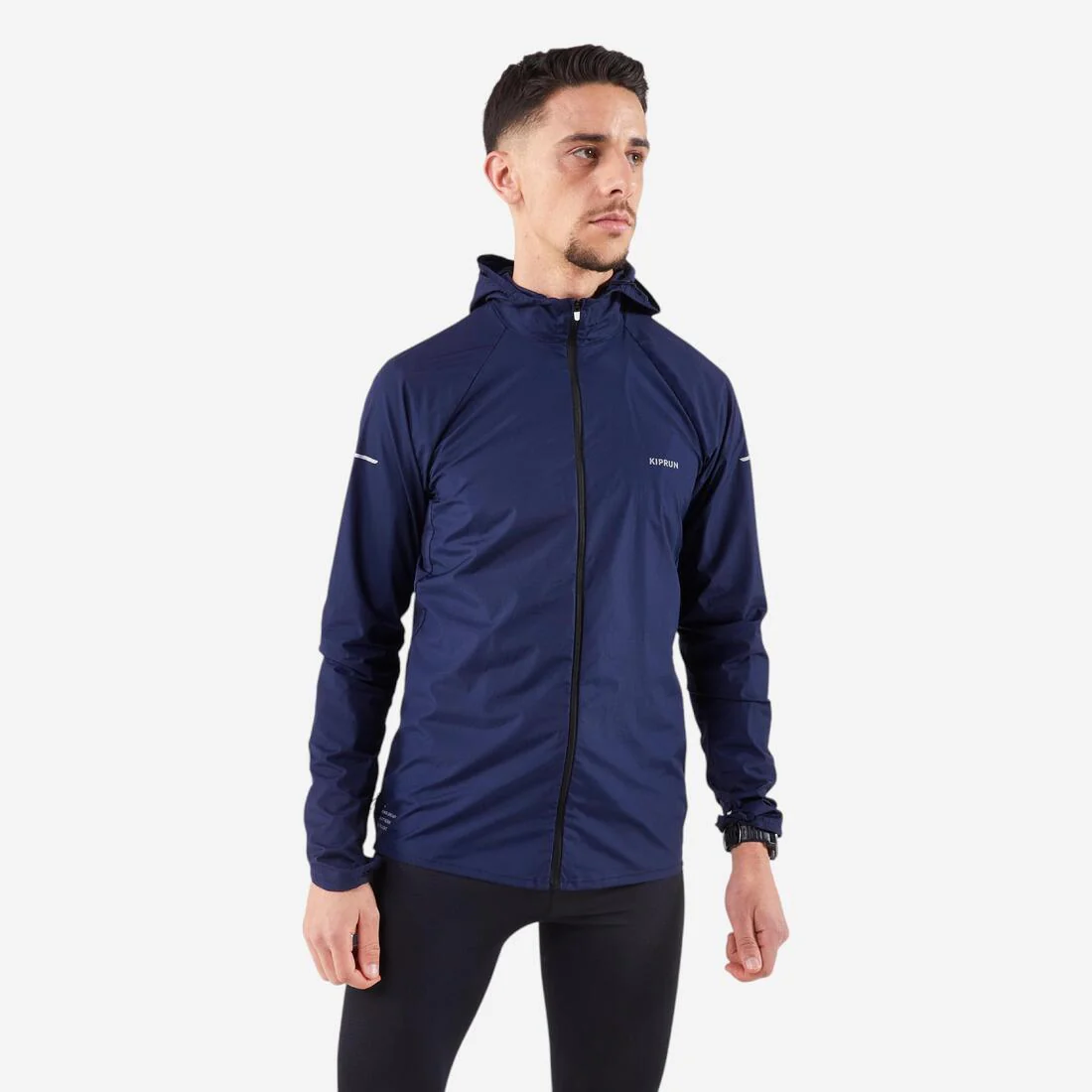 Chamarra rompevientos de running y trail running azul para hombre Kiprun Run 900