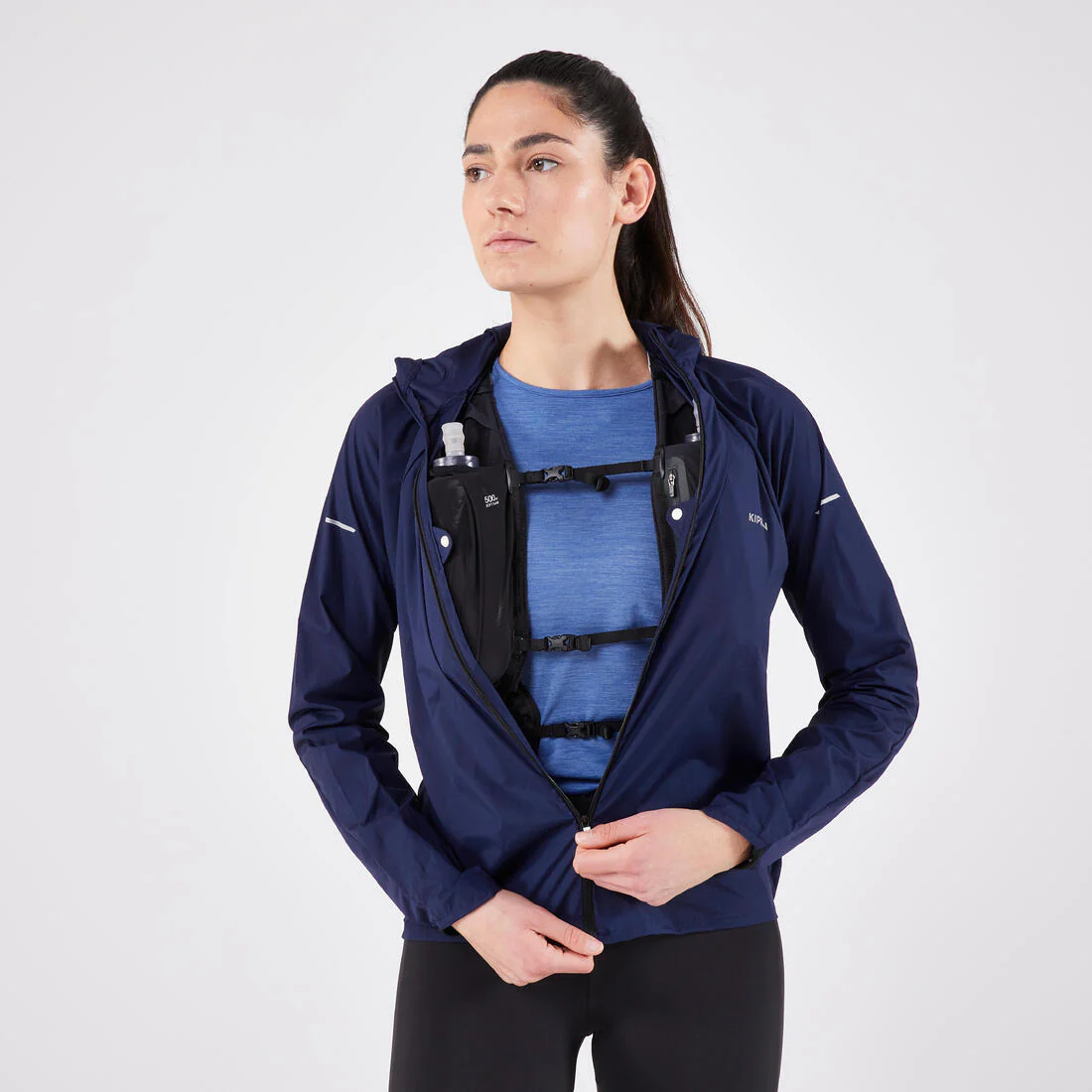 Chamarra rompevientos running y trail running Mujer - KIPRUN Run 900 Wind - Image 9