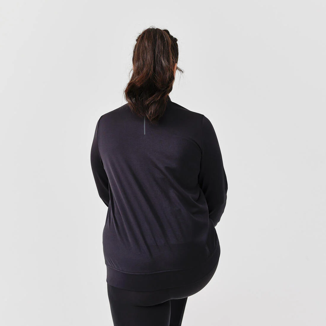 Chamarra transpirable Running mujer - Dry negro - Image 4