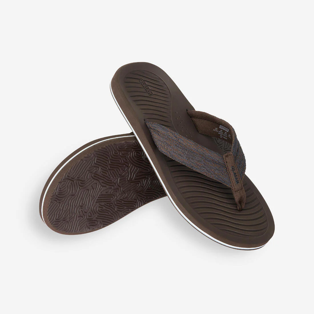 Chanclas de surf café con gris para hombre 550 - Image 4