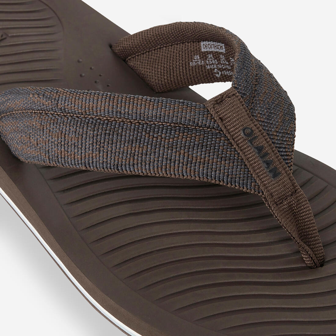 Chanclas de surf café con gris para hombre 550 - Image 5
