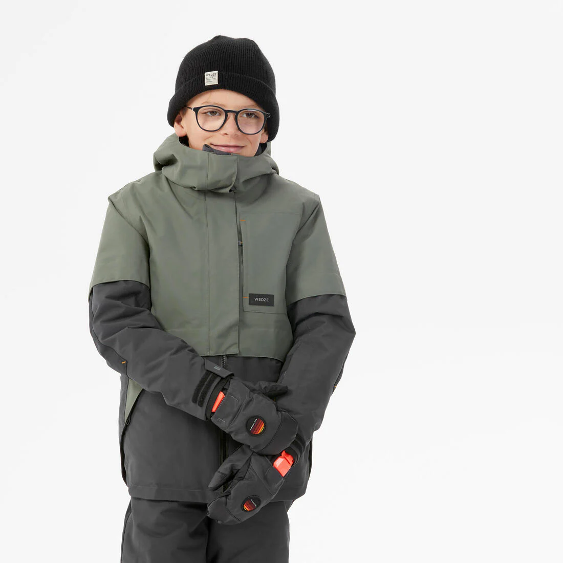Chaqueta de Nieve Snowboard y Ski Niños - Dreamscape SNB 500 Impermeable Caqui - Image 11