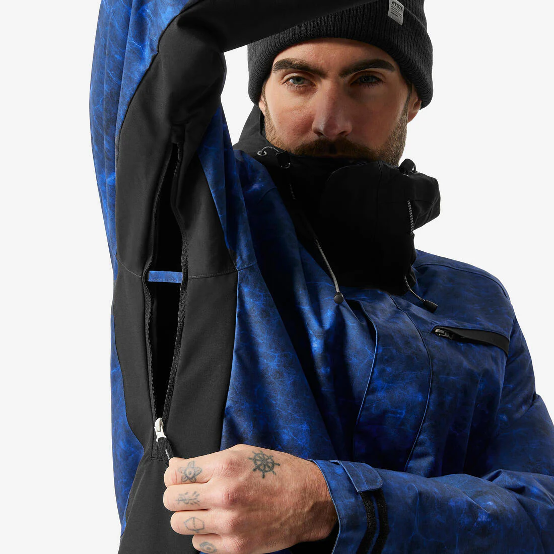 CHAQUETA IMPERMEABLE NIEVE HOMBRE SKI AZUL - 500 - Image 10