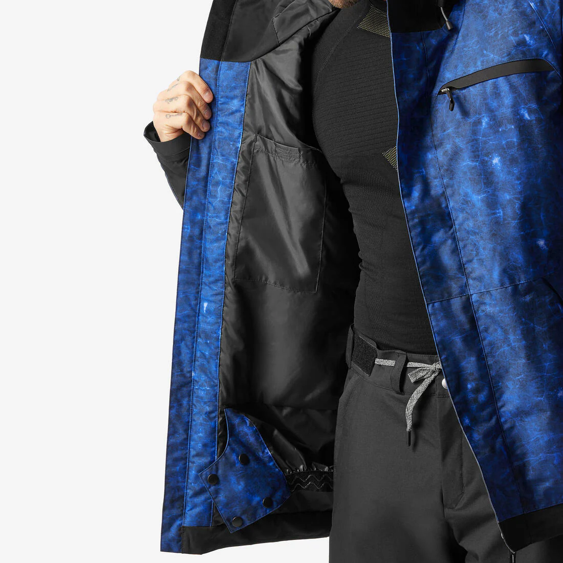 CHAQUETA IMPERMEABLE NIEVE HOMBRE SKI AZUL - 500 - Image 11