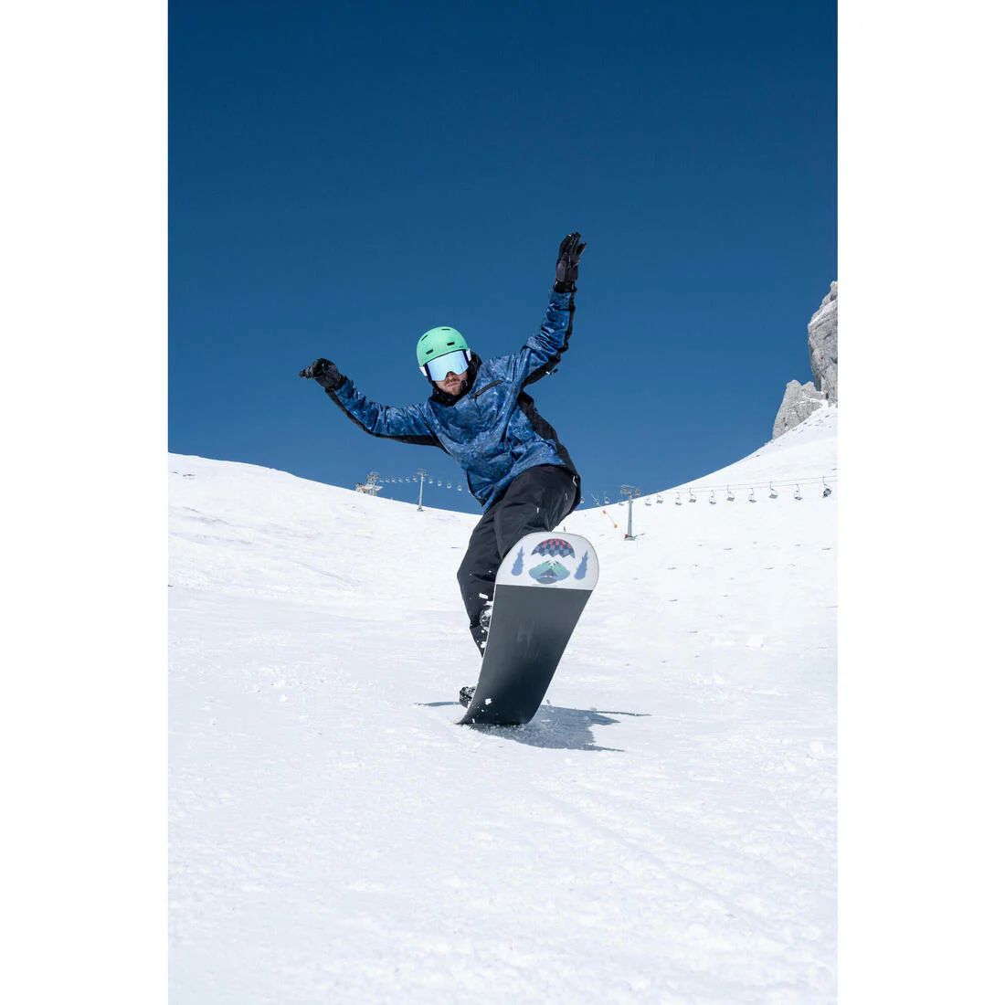CHAQUETA IMPERMEABLE NIEVE HOMBRE SKI AZUL - 500 - Image 15