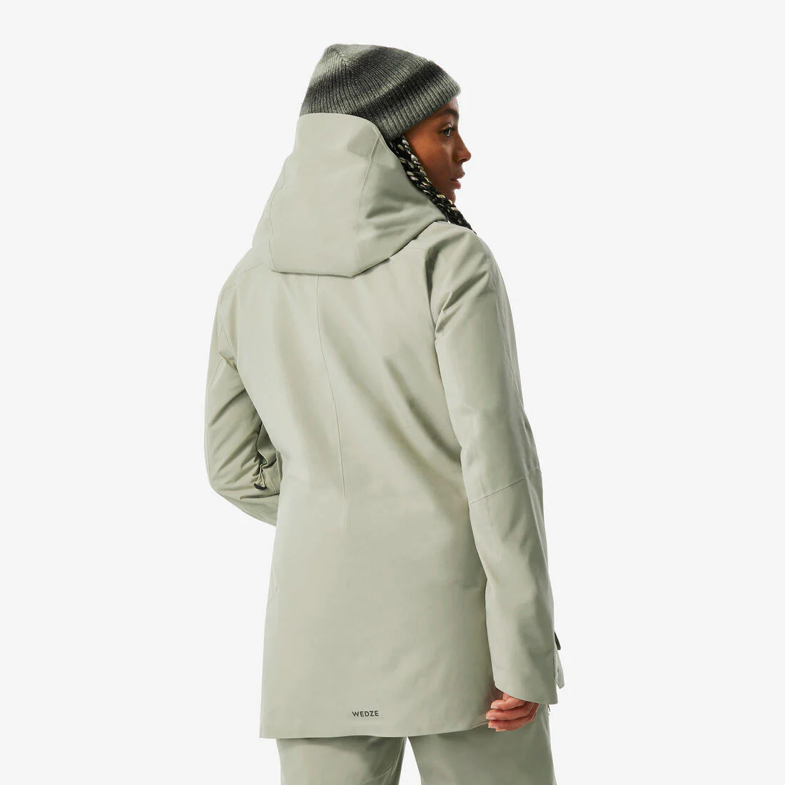 Chaqueta de Nieve Ski y Snowboard Mujer - Wedze FR 100 Impermeable Caqui - Image 2