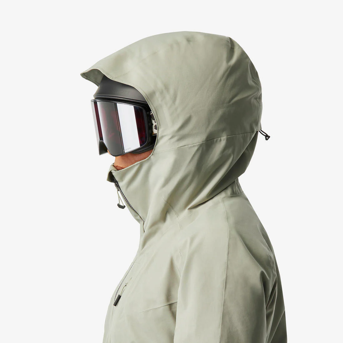 Chaqueta de Nieve Ski y Snowboard Mujer - Wedze FR 100 Impermeable Caqui - Image 7