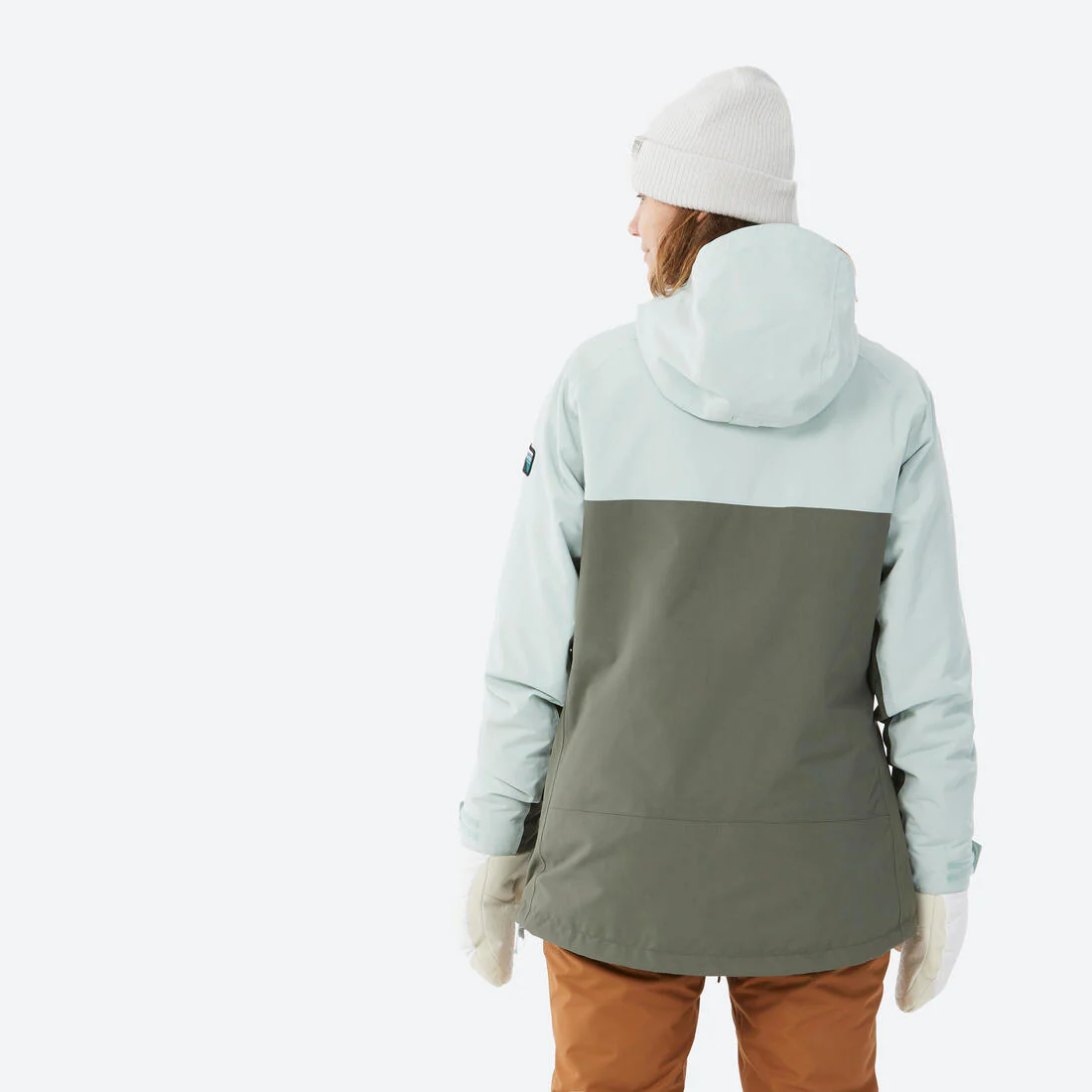 Chaqueta de Nieve Snowboard y Ski Mujer - Dreamscape 100 Impermeable 1/2 Cierre - Image 2
