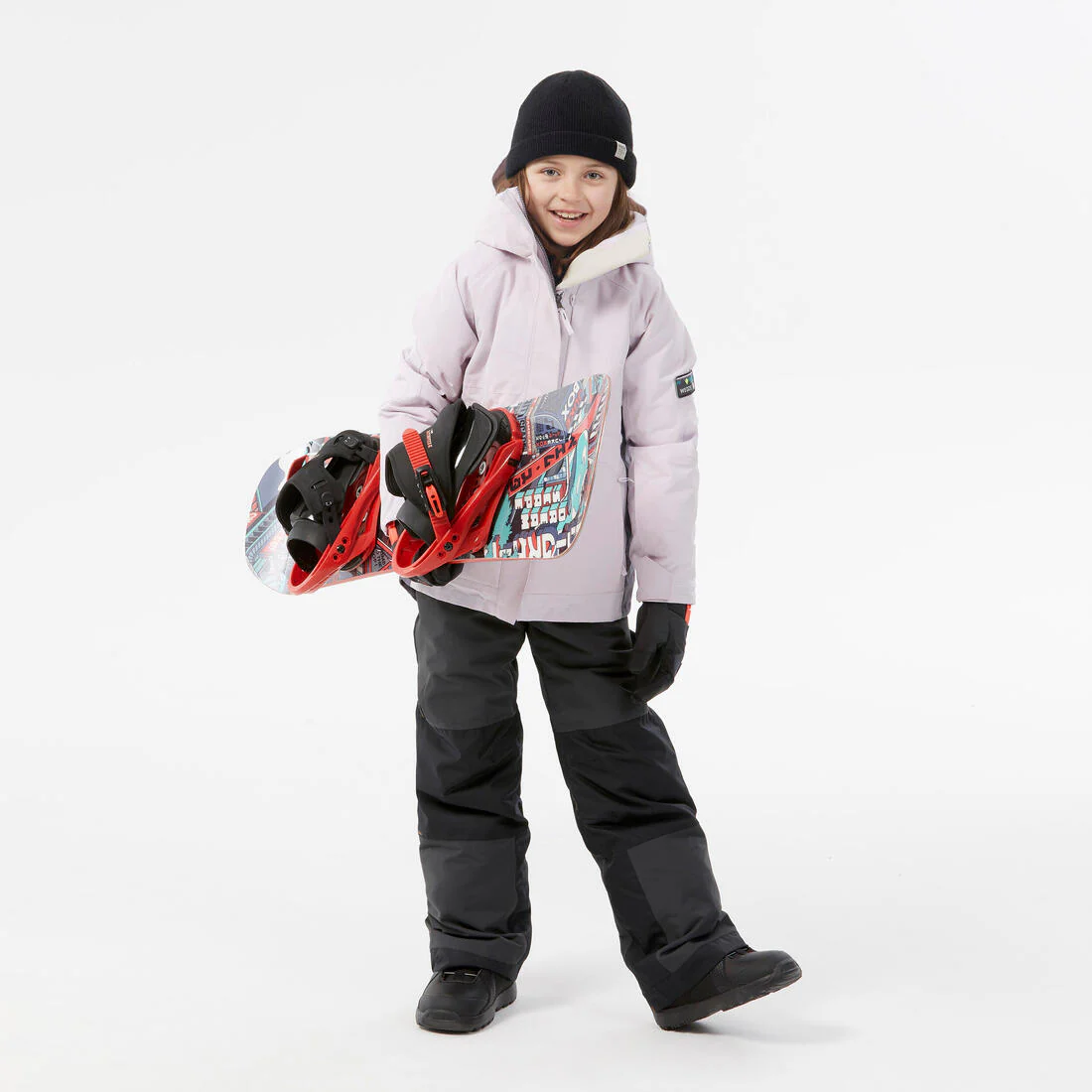 Chaqueta de Nieve Snowboard y Ski Niños - Dreamscape SNB 500 Impermeable Rosada - Image 7