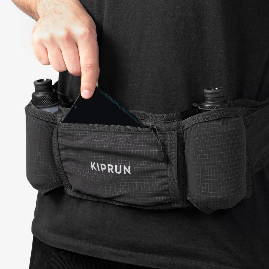 Cinturón de hidratación de running 2x250ml unisex Kiprun 500 - Image 2