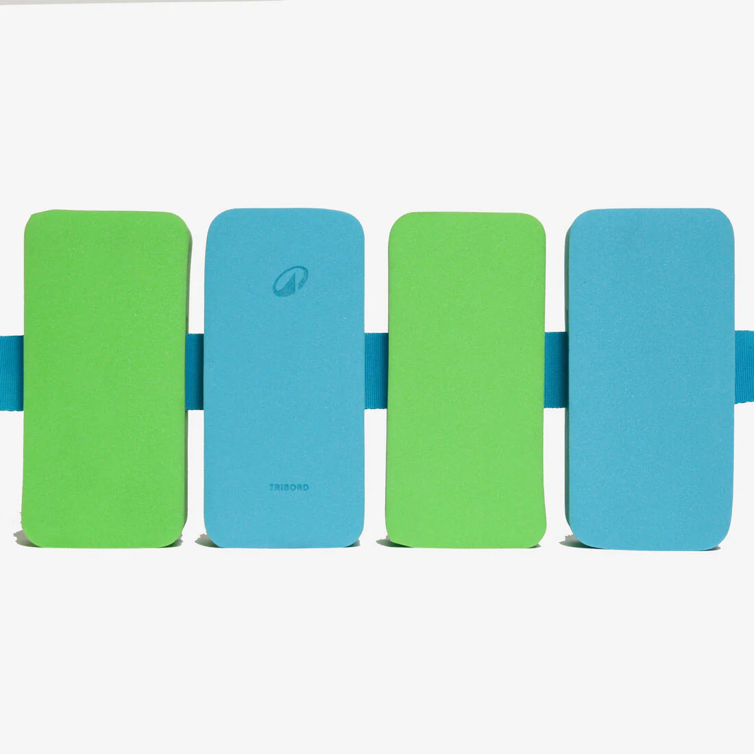 Cinturón de natación con bloques de espuma azul y verde para niños de 15 a 60 kg - Image 2