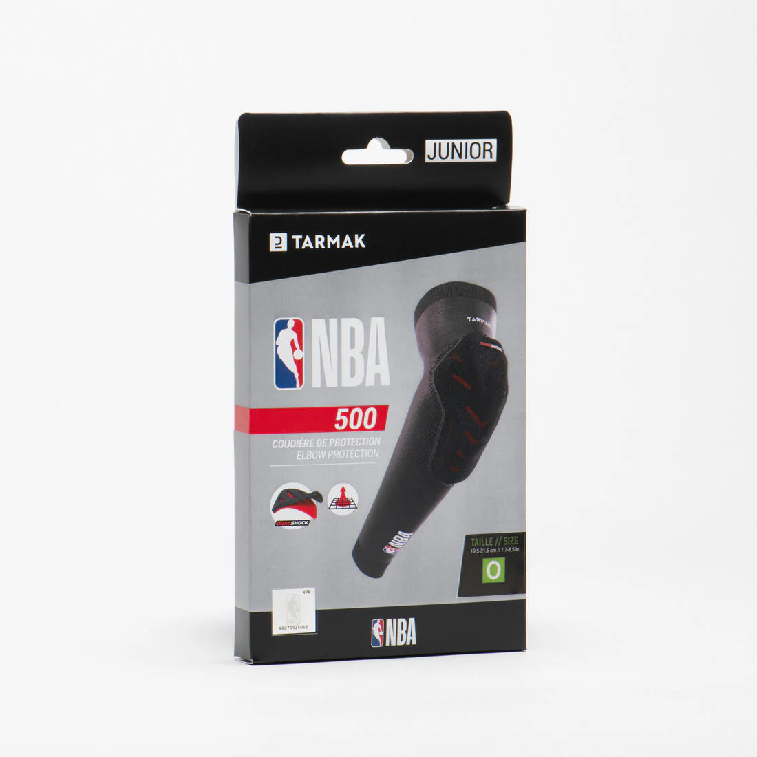 CODERA DE PROTECCIÓN DE BÁSQUETBOL PARA NIÑO/NIÑA EP500 NEGRO NBA | DUALSHOCK - Image 10