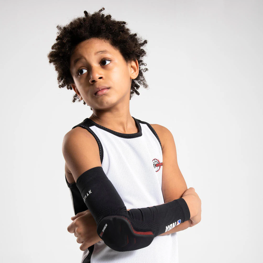 CODERA DE PROTECCIÓN DE BÁSQUETBOL PARA NIÑO/NIÑA EP500 NEGRO NBA | DUALSHOCK - Image 7