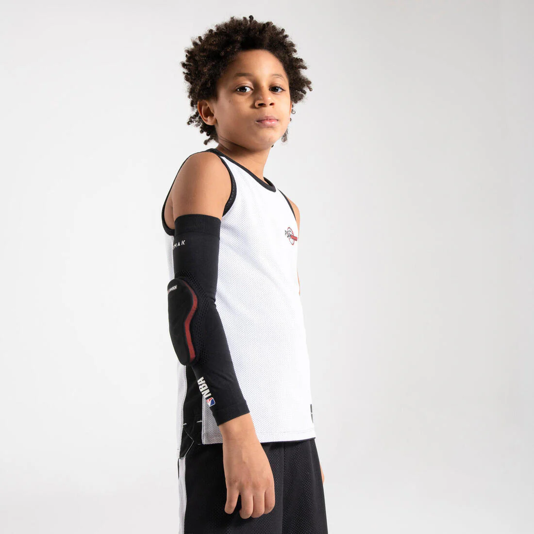 CODERA DE PROTECCIÓN DE BÁSQUETBOL PARA NIÑO/NIÑA EP500 NEGRO NBA | DUALSHOCK - Image 8