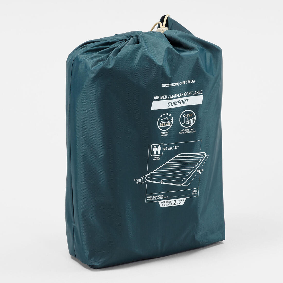 Colchón inflable de camping para dos personas Air Comfort 120 cm - Image 6
