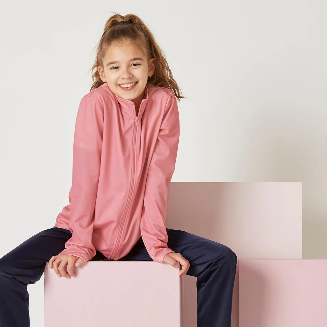 Conjunto deportivo Gym'y Niños Rosa Pantalón Azul Marino Sintético Transpirable - Image 10