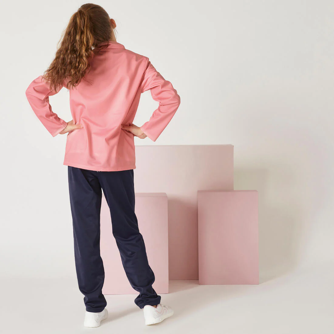 Conjunto deportivo Gym'y Niños Rosa Pantalón Azul Marino Sintético Transpirable - Image 12