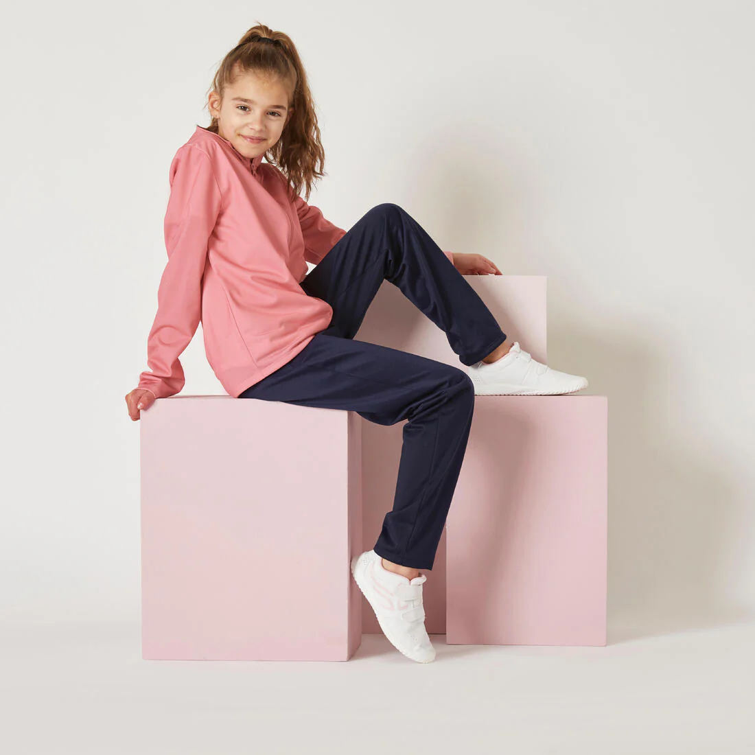 Conjunto deportivo Gym'y Niños Rosa Pantalón Azul Marino Sintético Transpirable - Image 16
