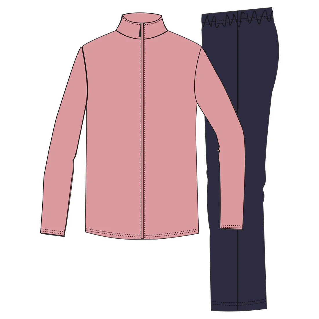 Conjunto deportivo Gym'y Niños Rosa Pantalón Azul Marino Sintético Transpirable - Image 19