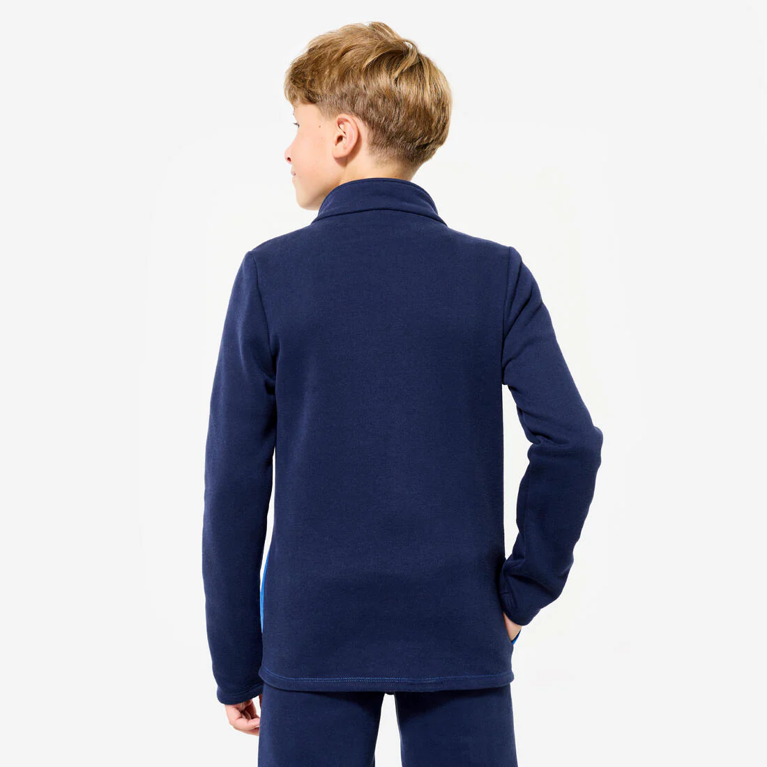 Conjunto deportivo Warmy Niños Azul Cierre Cálido - Image 4