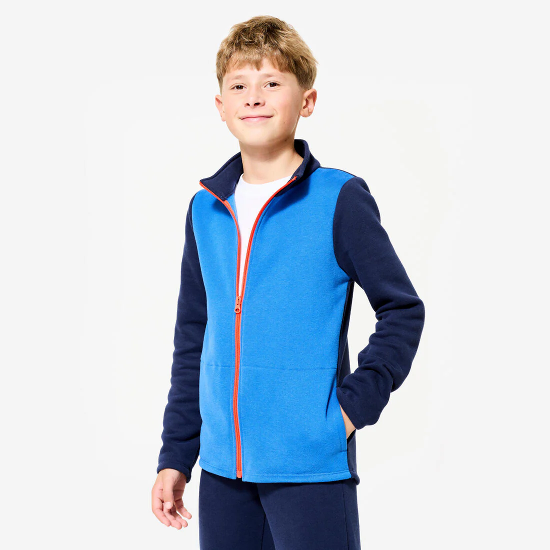 Conjunto deportivo Warmy Niños Azul Cierre Cálido - Image 5