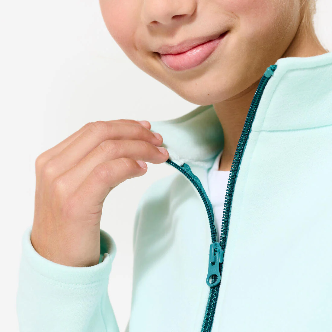 Conjunto deportivo Warmy Niños Verde Cierre Cálido - Image 3