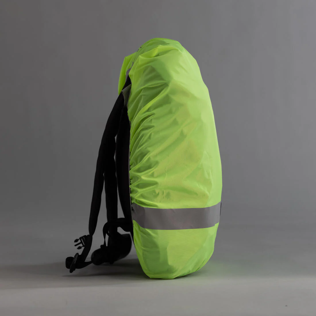 Cubremochila impermeable de visibilidad diurna/nocturna amarillo fluorescente - Image 3