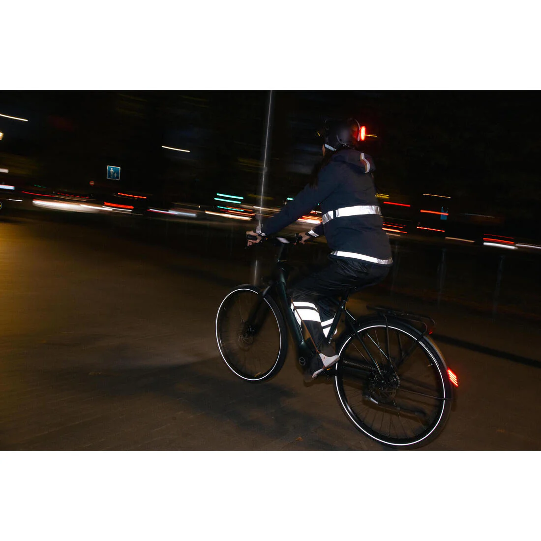 Cubrepantalón de ciclismo urbano impermeable con cubrecalzado integrado 540 - Image 15