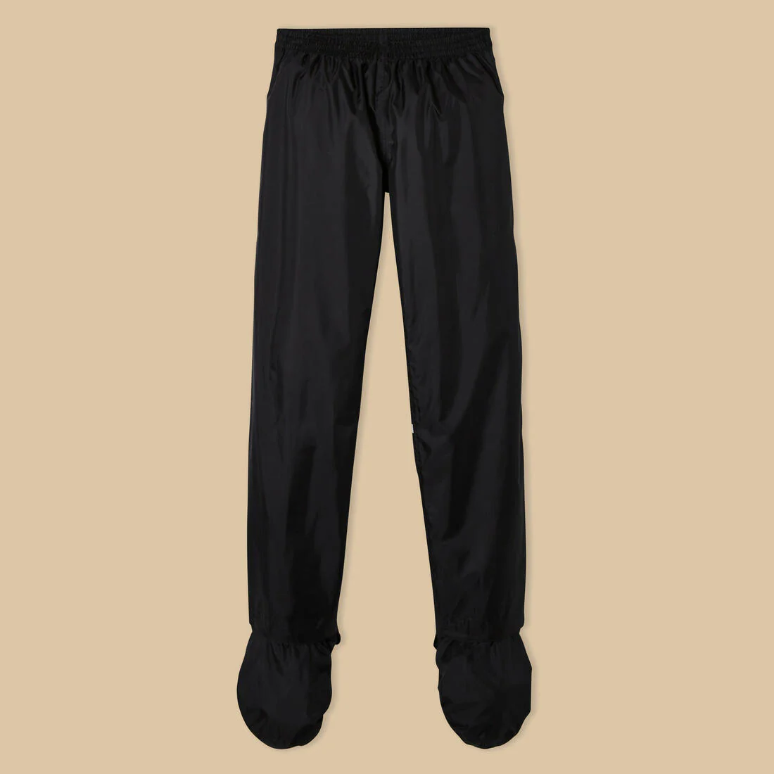 Cubrepantalón de ciclismo urbano impermeable con cubrecalzado negro 100 - Image 11