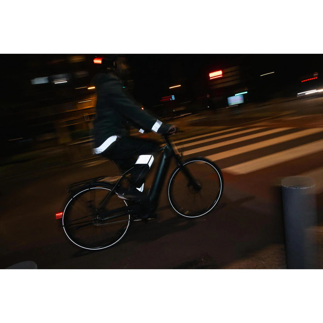 Cubrepantalón de ciclismo urbano impermeable negro para hombre 540 - Image 10