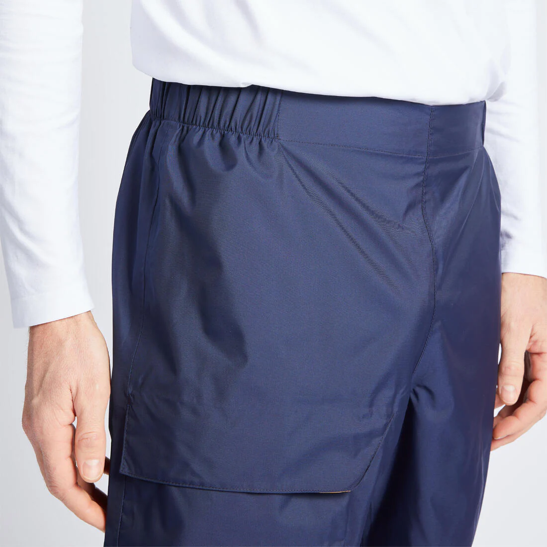 Cubrepantalón de vela impermeable azul marino para hombre Sailing 100 - Image 3