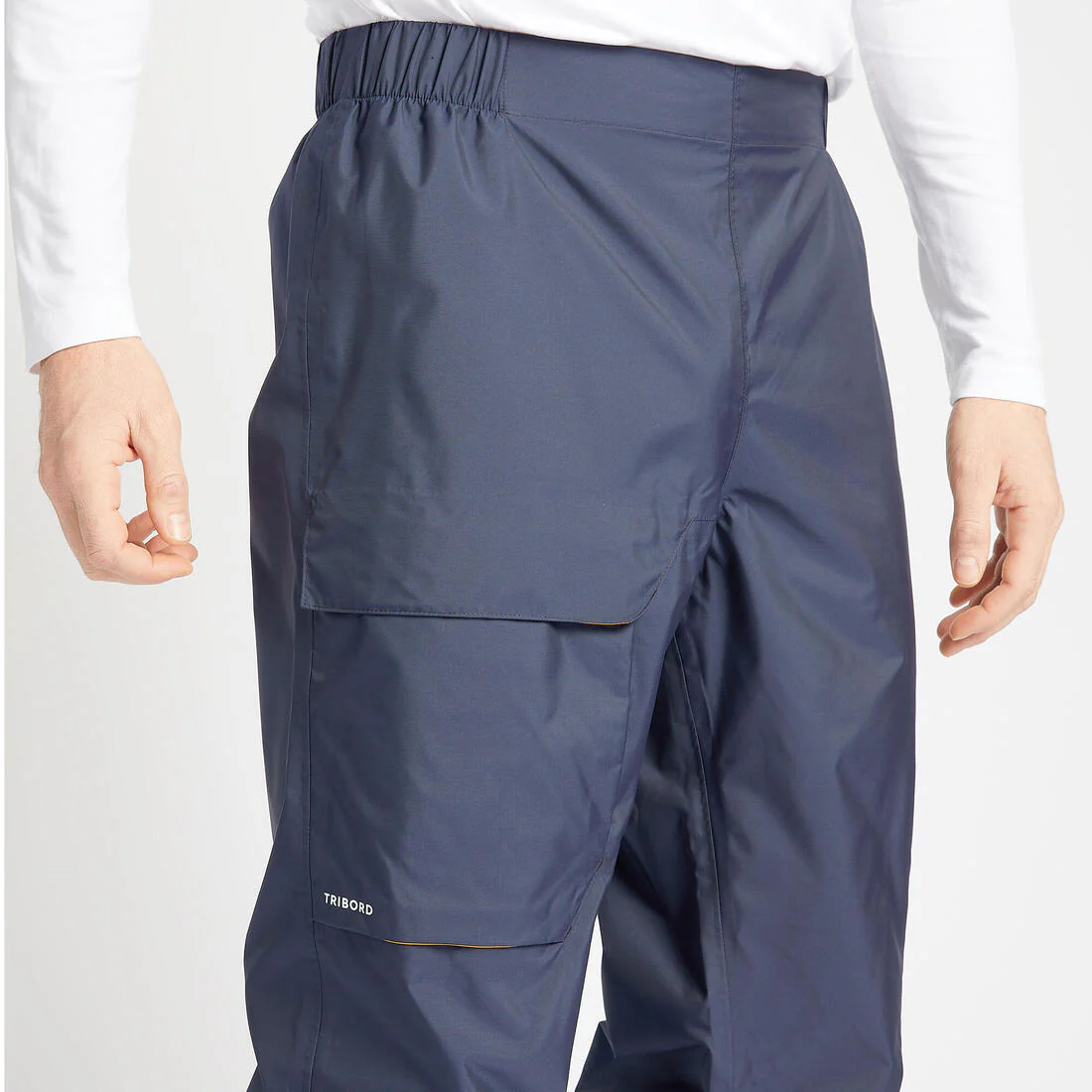Cubrepantalón de vela impermeable azul marino para hombre Sailing 100 - Image 4