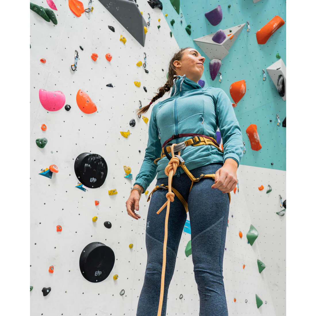 Cuerda de escalada de 10 mm x 35 m naranja Klimb Gym - Image 6