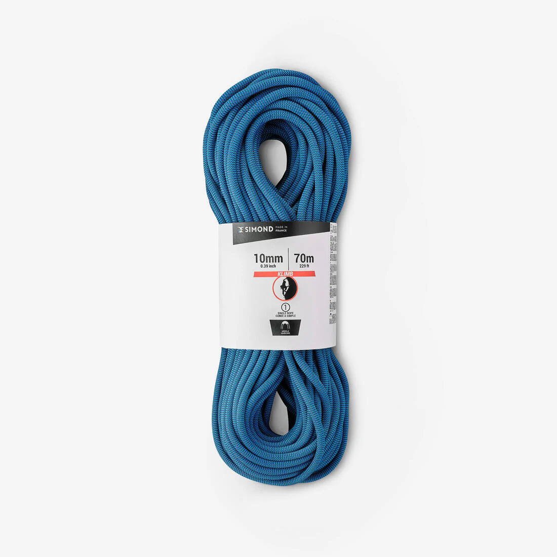 Cuerda de escalada y alpinismo de 10 mm x 70 m Klimb