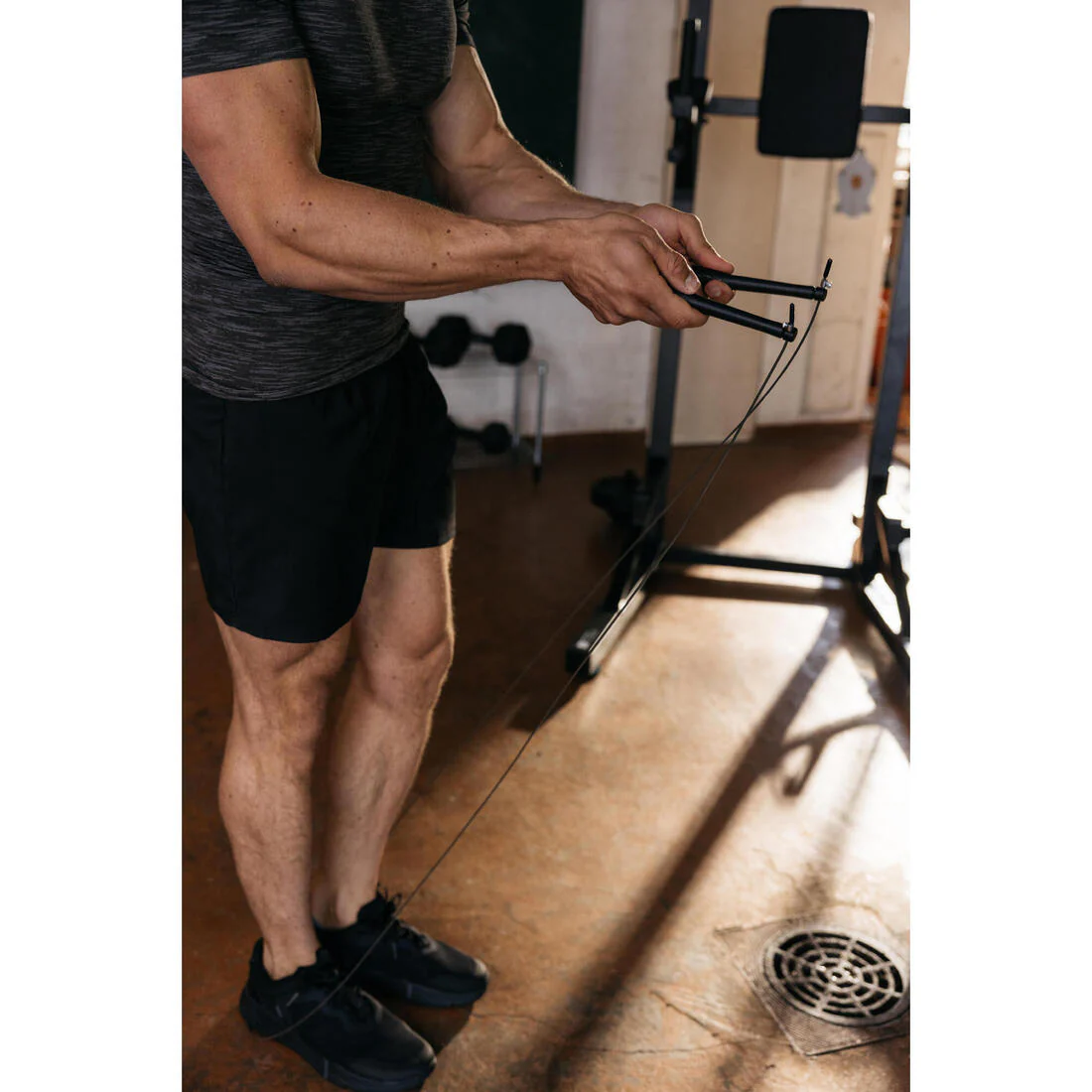 Cuerda para saltar de cross training de velocidad negra Speed Rope - Image 8