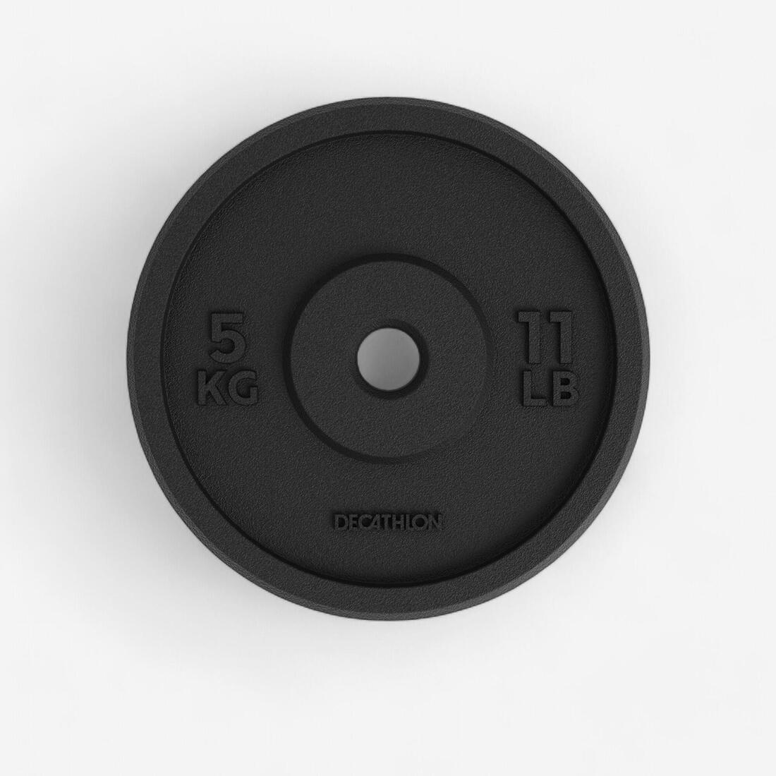 Disco Musculación 28 mm Hierro Parcialmente Reciclado 5 kg