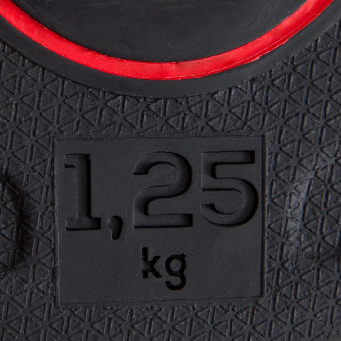Disco de musculación de hierro con revestimiento de goma de 1.25 kg - Image 3