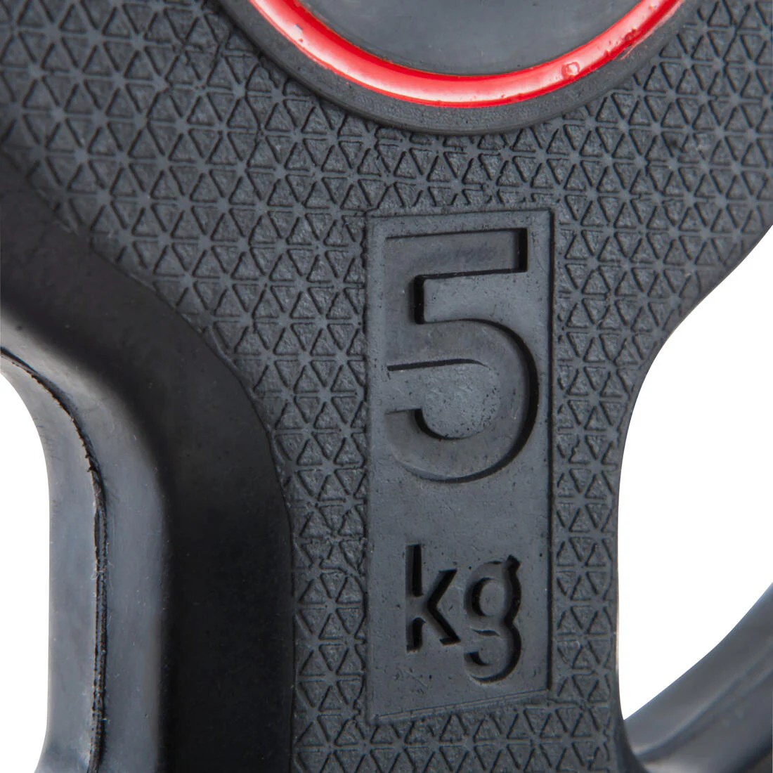 Disco de musculación de hierro con revestimiento de goma de 5 kg - Image 3