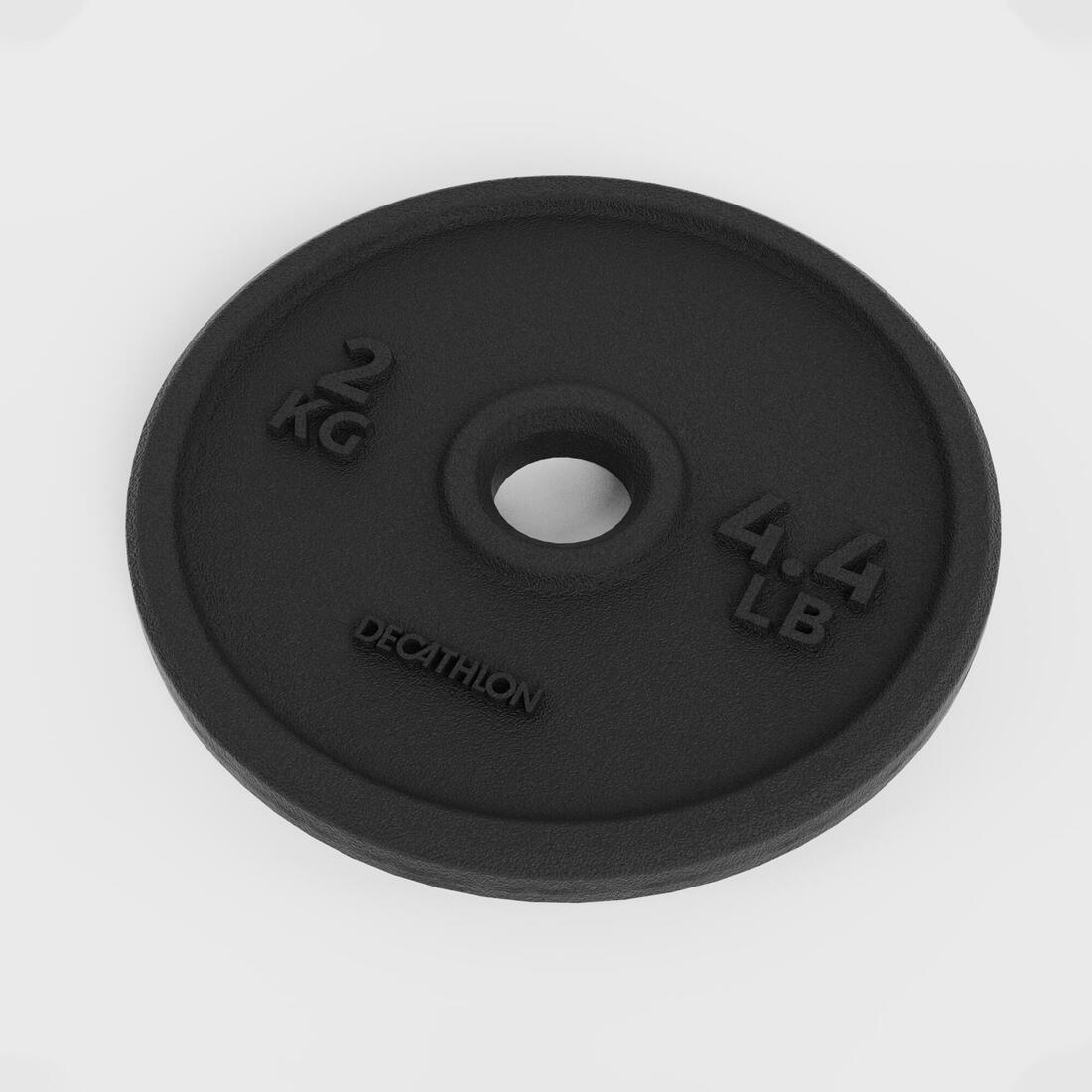 Disco Musculación 28 mm Hierro Parcialmente Reciclado 2 kg - Image 4