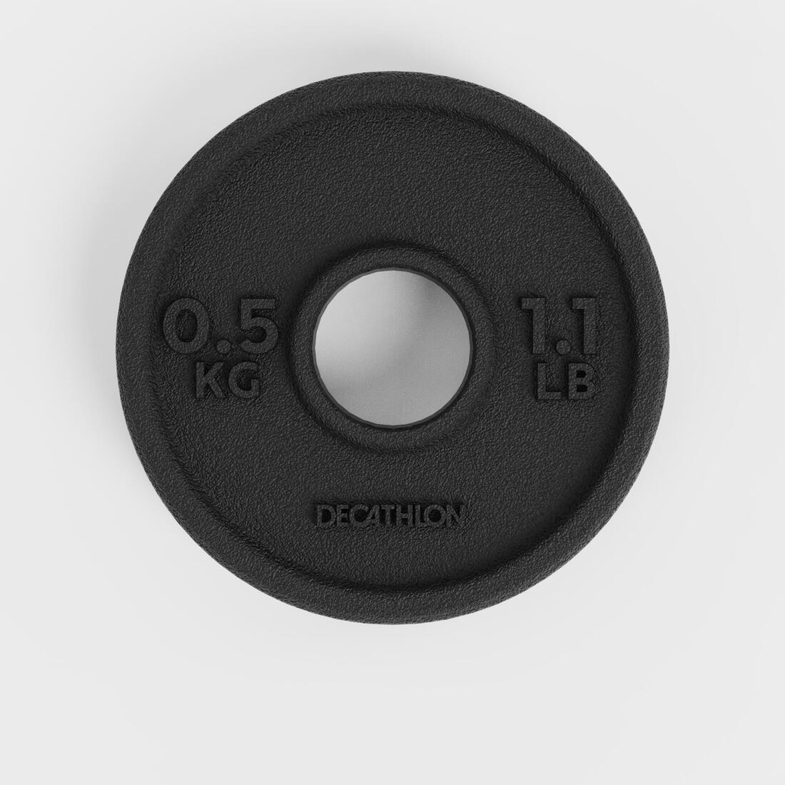 Disco Musculación 28 mm Hierro Parcialmente Reciclado 0,5 kg