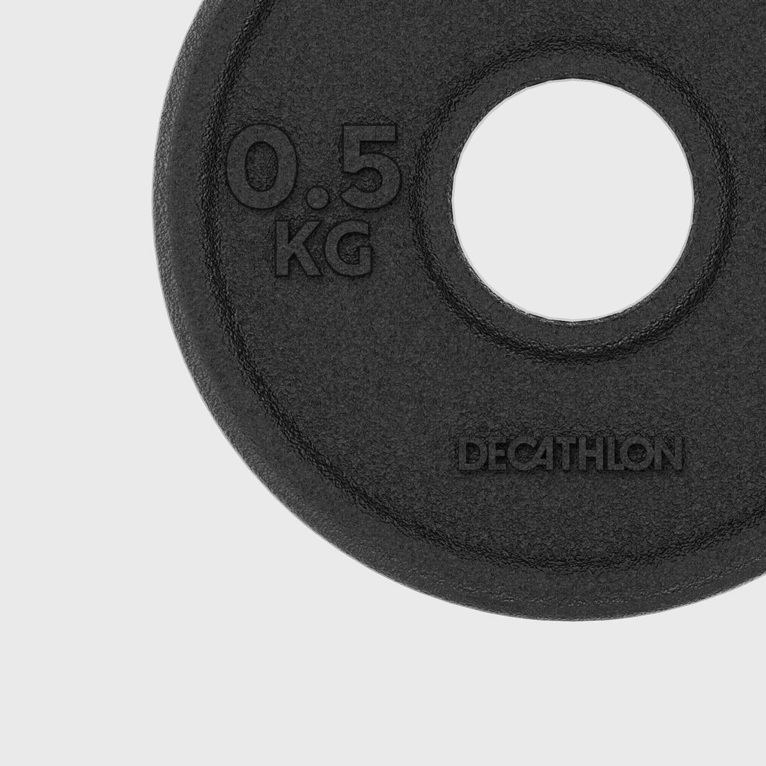 Disco Musculación 28 mm Hierro Parcialmente Reciclado 0,5 kg - Image 5