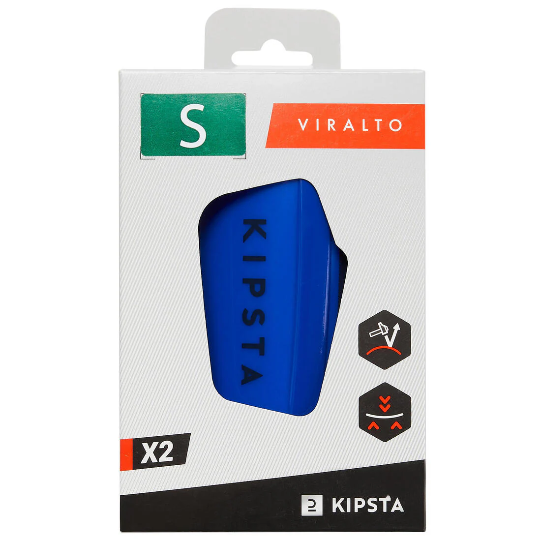 Espinillera de fútbol niños F500 VIRALTO azul - Image 7
