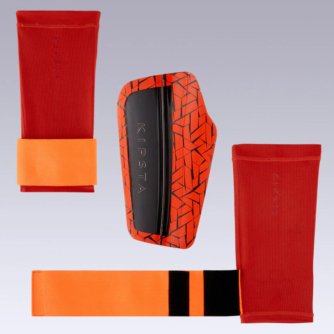 Espinilleras Futbol TRAXIUM 540 Adulto Rojo - Image 4