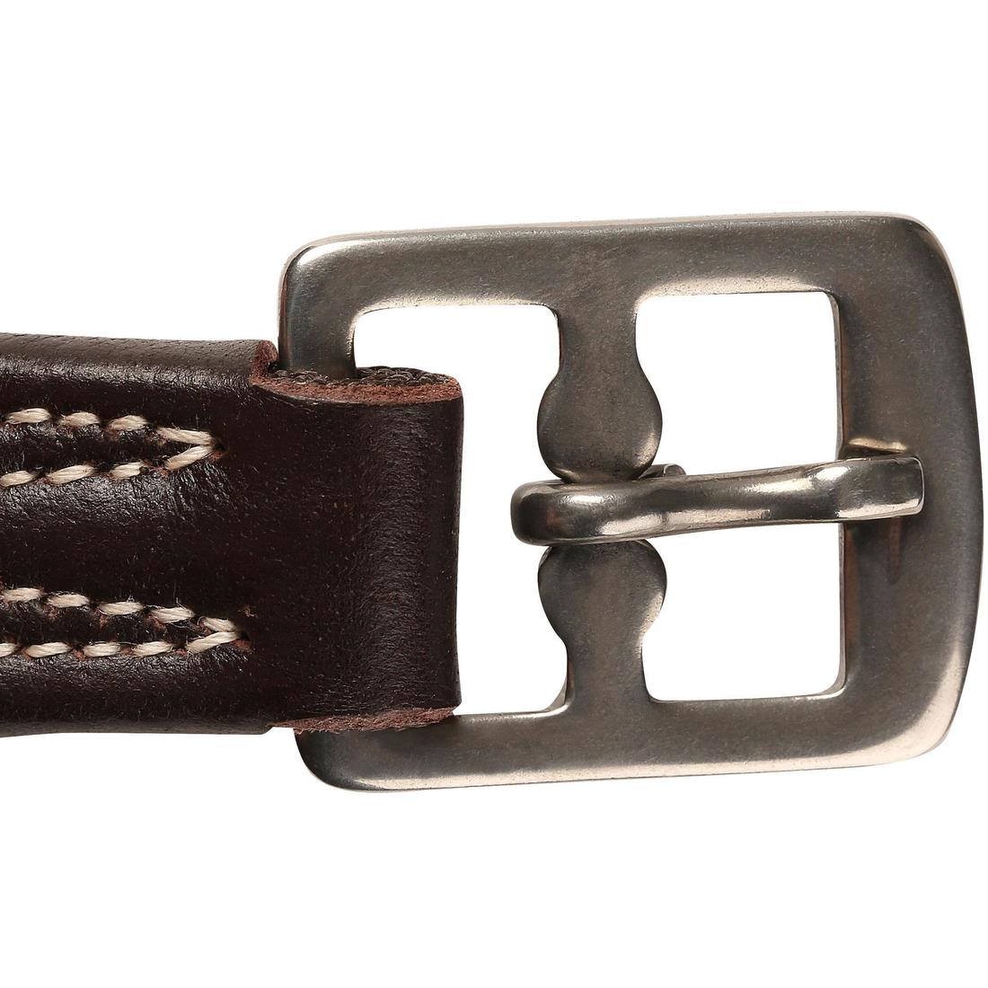 Estriberas de equitación de piel negras para niños y adultos Romeo - Image 4