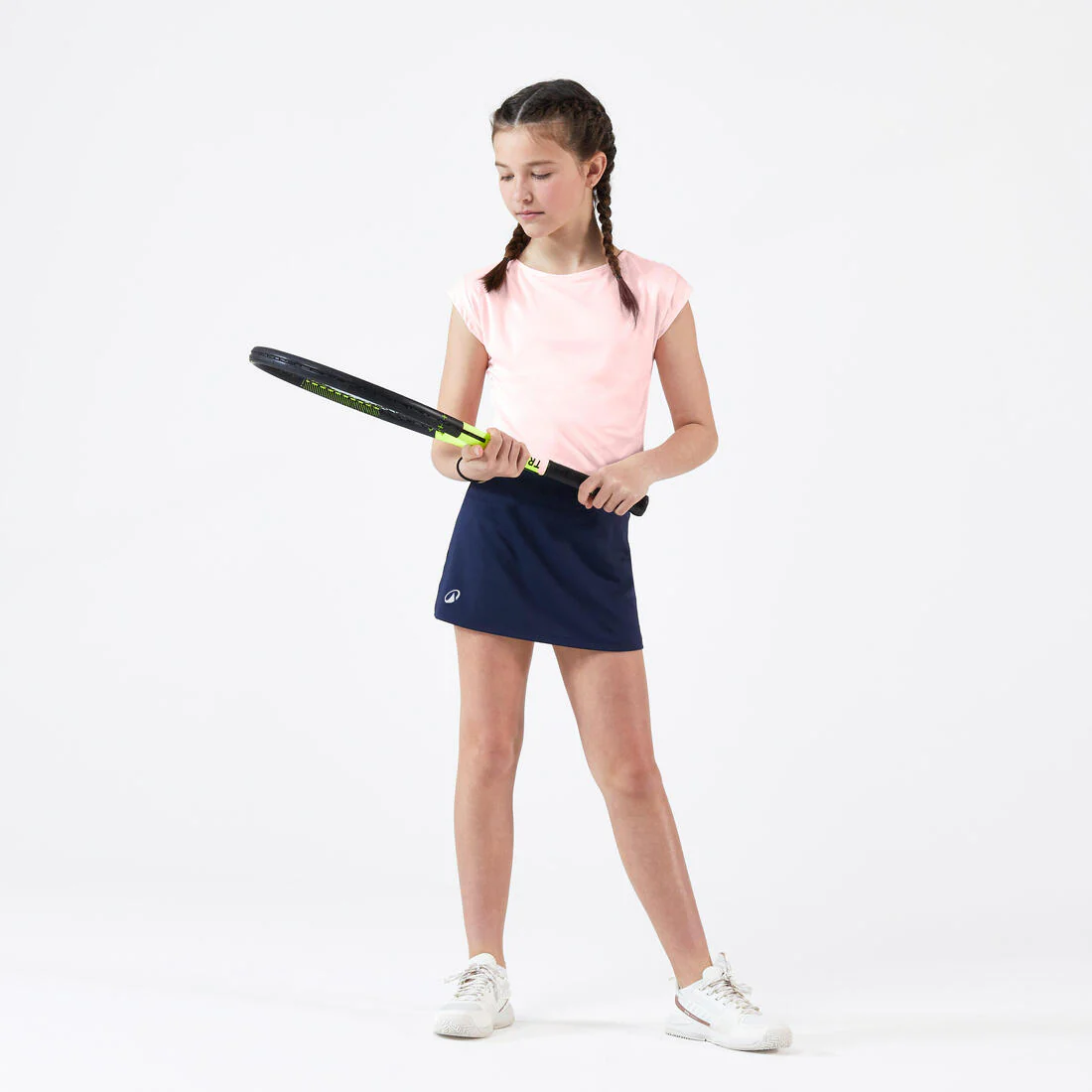 Falda de tenis niña TSK100 - Azul marino - Image 2