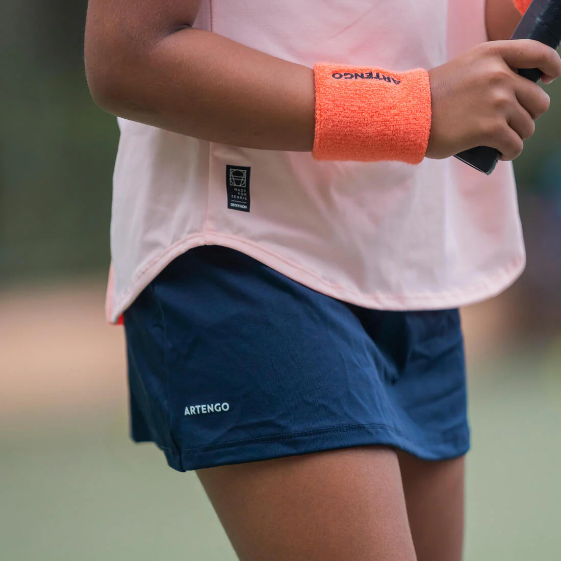 Falda de tenis niña TSK100 - Azul marino - Image 5